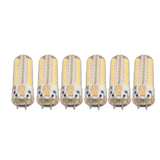 6Pcs GY6.35 LED Bulb 7W AC DC12V 700lm 72 LEDs 360 Degree LED Corn Light Bulb for Pendant Lamps Ceiling Lamps Warm Light(2700K-3000K)