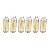 6Pcs GY6.35 LED Bulb 7W AC DC12V 700lm 72 LEDs 360 Degree LED Corn Light Bulb for Pendant Lamps Ceiling Lamps Warm Light(2700K-3000K)
