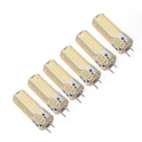 6Pcs GY6.35 LED Bulb 7W AC DC12V 700lm 72 LEDs 360 Degree LED Corn Light Bulb for Pendant Lamps Ceiling Lamps Warm Light(2700K-3000K)