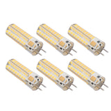 6Pcs GY6.35 LED Bulb 7W AC DC12V 700lm 72 LEDs 360 Degree LED Corn Light Bulb for Pendant Lamps Ceiling Lamps Warm Light(2700K-3000K)