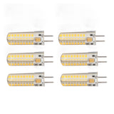 6Pcs GY6.35 LED Bulb 7W AC DC12V 700lm 72 LEDs 360 Degree LED Corn Light Bulb for Pendant Lamps Ceiling Lamps Warm Light(2700K-3000K)