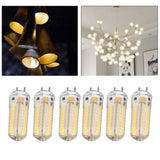 6Pcs GY6.35 LED Bulb 7W AC DC12V 700lm 72 LEDs 360 Degree LED Corn Light Bulb for Pendant Lamps Ceiling Lamps Warm Light(2700K-3000K)
