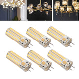 6Pcs GY6.35 LED Bulb 7W AC DC12V 700lm 72 LEDs 360 Degree LED Corn Light Bulb for Pendant Lamps Ceiling Lamps Warm Light(2700K-3000K)