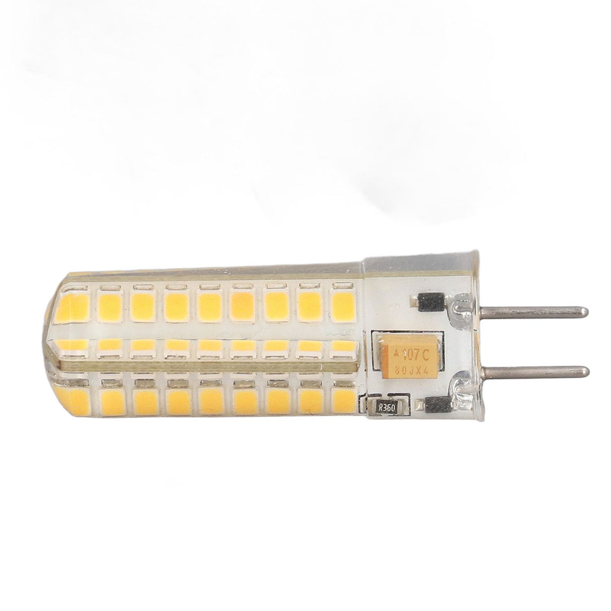 6Pcs GY6.35 LED Bulb 7W AC DC12V 700lm 72 LEDs 360 Degree LED Corn Light Bulb for Pendant Lamps Ceiling Lamps Warm Light(2700K-3000K)