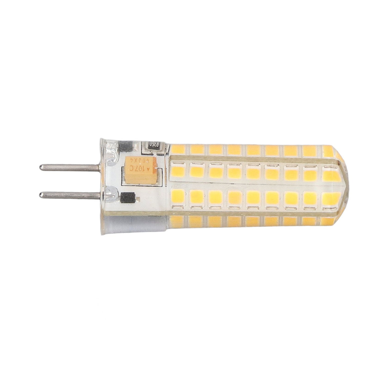 6Pcs GY6.35 LED Bulb 7W AC DC12V 700lm 72 LEDs 360 Degree LED Corn Light Bulb for Pendant Lamps Ceiling Lamps Warm Light(2700K-3000K)