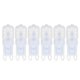 6Pcs G9 LED Light Bulbs Dimmable 3W Energy Saving 360 Degree Light Light Bulb for Ceiling Lamps and Pendant Lamps White Light 110-140V