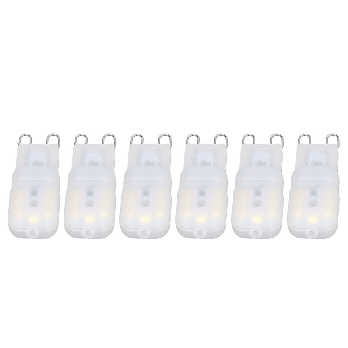6Pcs G9 LED Light Bulbs Dimmable 3W Energy Saving 360 Degree Light Light Bulb for Ceiling Lamps and Pendant Lamps White Light 110-140V
