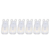 6Pcs G9 LED Light Bulbs Dimmable 3W Energy Saving 360 Degree Light Light Bulb for Ceiling Lamps and Pendant Lamps White Light 110-140V