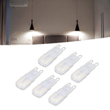6Pcs G9 LED Light Bulbs Dimmable 3W Energy Saving 360 Degree Light Light Bulb for Ceiling Lamps and Pendant Lamps White Light 110-140V - Extra Image