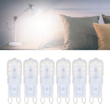 6Pcs G9 LED Light Bulbs Dimmable 3W Energy Saving 360 Degree Light Light Bulb for Ceiling Lamps and Pendant Lamps White Light 110-140V - Extra Image