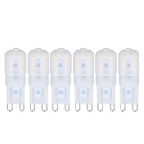 6Pcs G9 LED Light Bulbs Dimmable 3W Energy Saving 360 Degree Light Light Bulb for Ceiling Lamps and Pendant Lamps Natural White 110-140V