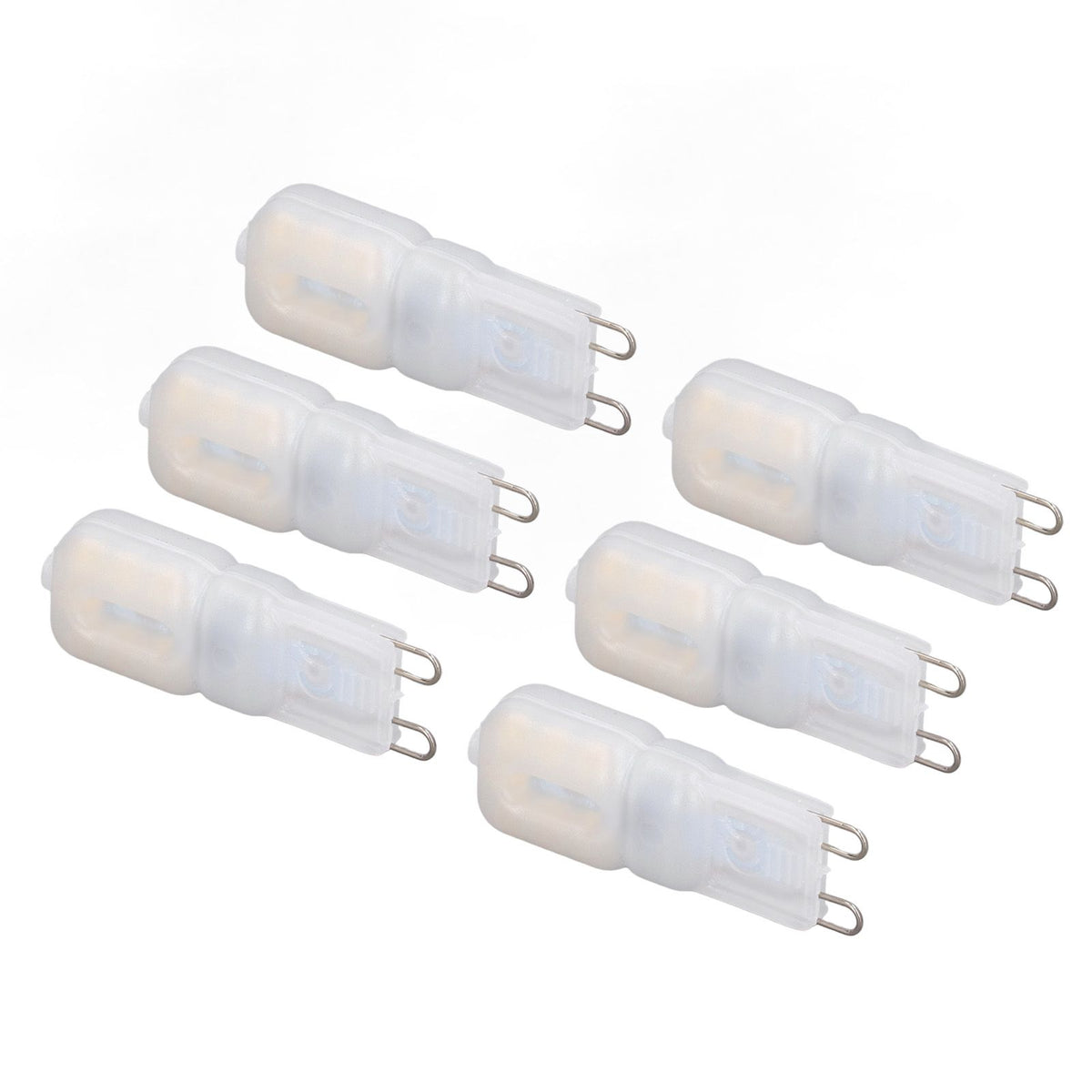 6Pcs G9 LED Light Bulbs Dimmable 3W Energy Saving 360 Degree Light Light Bulb for Ceiling Lamps and Pendant Lamps Natural White 110-140V