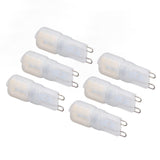 6Pcs G9 LED Light Bulbs Dimmable 3W Energy Saving 360 Degree Light Light Bulb for Ceiling Lamps and Pendant Lamps Natural White 110-140V - Side View