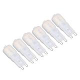 6Pcs G9 LED Light Bulbs Dimmable 3W Energy Saving 360 Degree Light Light Bulb for Ceiling Lamps and Pendant Lamps Natural White 110-140V