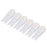 6Pcs G9 LED Light Bulbs Dimmable 3W Energy Saving 360 Degree Light Light Bulb for Ceiling Lamps and Pendant Lamps Natural White 110-140V - Close-Up Angle