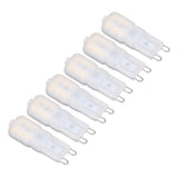 6Pcs G9 LED Light Bulbs Dimmable 3W Energy Saving 360 Degree Light Light Bulb for Ceiling Lamps and Pendant Lamps Natural White 220-240V - Front View