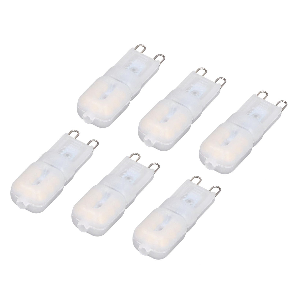 6Pcs G9 LED Light Bulbs Dimmable 3W Energy Saving 360 Degree Light Light Bulb for Ceiling Lamps and Pendant Lamps Natural White 220-240V