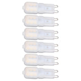 6Pcs G9 LED Light Bulbs Dimmable 3W Energy Saving 360 Degree Light Light Bulb for Ceiling Lamps and Pendant Lamps Natural White 220-240V - Rear View