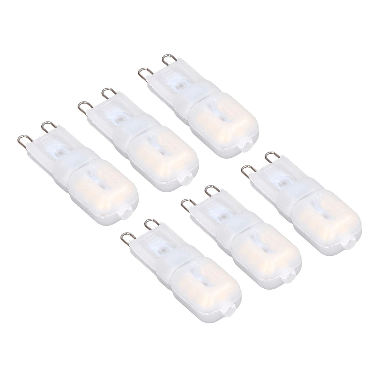 6Pcs G9 LED Light Bulbs Dimmable 3W Energy Saving 360 Degree Light Light Bulb for Ceiling Lamps and Pendant Lamps Natural White 220-240V