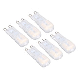 6Pcs G9 LED Light Bulbs Dimmable 3W Energy Saving 360 Degree Light Light Bulb for Ceiling Lamps and Pendant Lamps Natural White 220-240V - Low Angle