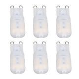 6Pcs G9 LED Light Bulbs Dimmable 3W Energy Saving 360 Degree Light Light Bulb for Ceiling Lamps and Pendant Lamps Natural White 220-240V