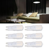 6Pcs G9 LED Light Bulbs Dimmable 3W Energy Saving 360 Degree Light Light Bulb for Ceiling Lamps and Pendant Lamps Natural White 220-240V - Extra Image
