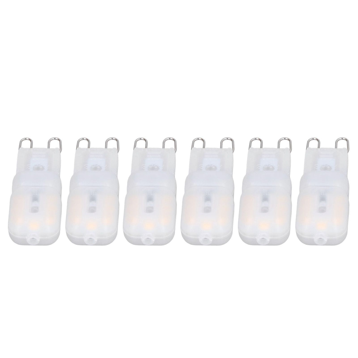 6Pcs G9 LED Light Bulbs Dimmable 3W Energy Saving 360 Degree Light Light Bulb for Ceiling Lamps and Pendant Lamps Warm White 110-140V