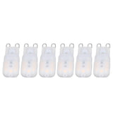 6Pcs G9 LED Light Bulbs Dimmable 3W Energy Saving 360 Degree Light Light Bulb for Ceiling Lamps and Pendant Lamps Warm White 110-140V
