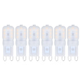6Pcs G9 LED Light Bulbs Dimmable 3W Energy Saving 360 Degree Light Light Bulb for Ceiling Lamps and Pendant Lamps Warm White 220-240V