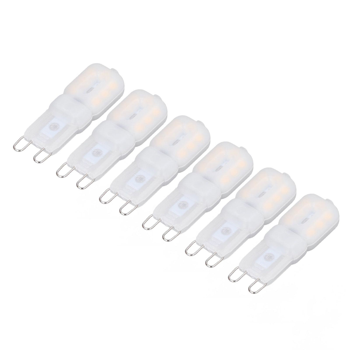 6Pcs G9 LED Light Bulbs Dimmable 3W Energy Saving 360 Degree Light Light Bulb for Ceiling Lamps and Pendant Lamps Warm White 220-240V