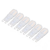 6Pcs G9 LED Light Bulbs Dimmable 3W Energy Saving 360 Degree Light Light Bulb for Ceiling Lamps and Pendant Lamps Warm White 220-240V - Front View