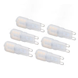 6Pcs G9 LED Light Bulbs Dimmable 3W Energy Saving 360 Degree Light Light Bulb for Ceiling Lamps and Pendant Lamps Warm White 220-240V - Top-Down View