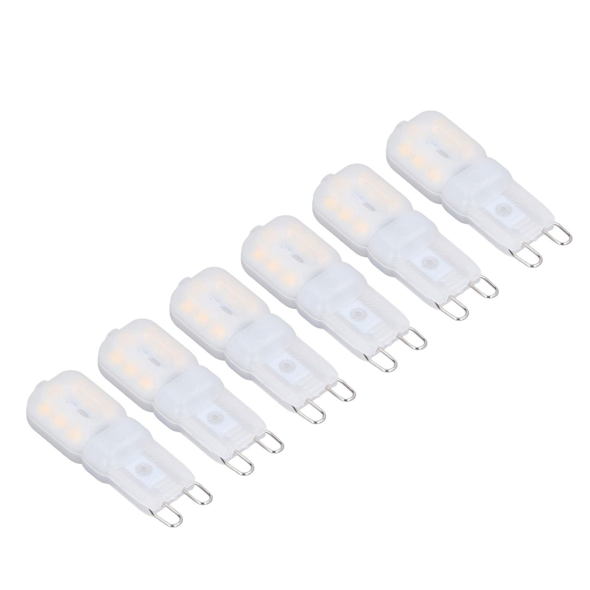 6Pcs G9 LED Light Bulbs Dimmable 3W Energy Saving 360 Degree Light Light Bulb for Ceiling Lamps and Pendant Lamps Warm White 220-240V