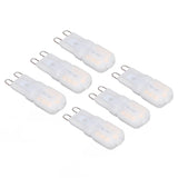 6Pcs G9 LED Light Bulbs Dimmable 3W Energy Saving 360 Degree Light Light Bulb for Ceiling Lamps and Pendant Lamps Warm White 220-240V