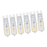 6pcs G9 LED Bulb 5W Transparent Cover 22LED Dimmable G9 Light Bulb for Ceiling Light Wall Light Table Light White Light 110-140V