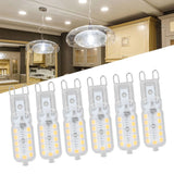 6pcs G9 LED Bulb 5W Transparent Cover 22LED Dimmable G9 Light Bulb for Ceiling Light Wall Light Table Light White Light 110-140V