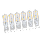 6pcs G9 LED Bulb 5W Transparent Cover 22LED Dimmable G9 Light Bulb for Ceiling Light Wall Light Table Light Natural White 220-240V