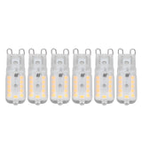 6pcs G9 LED Bulb 5W Transparent Cover 22LED Dimmable G9 Light Bulb for Ceiling Light Wall Light Table Light Natural White 220-240V - Extra Image