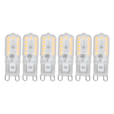 6pcs G9 LED Bulb 5W Transparent Cover 22LED Dimmable G9 Light Bulb for Ceiling Light Wall Light Table Light Natural White 220-240V - Extra Image