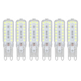 6pcs G9 LED Bulbs 7W Dimmable 360° Illumination Replacement Light Bulb for Wall Desk Cabinet Lamp White Light 220-240V