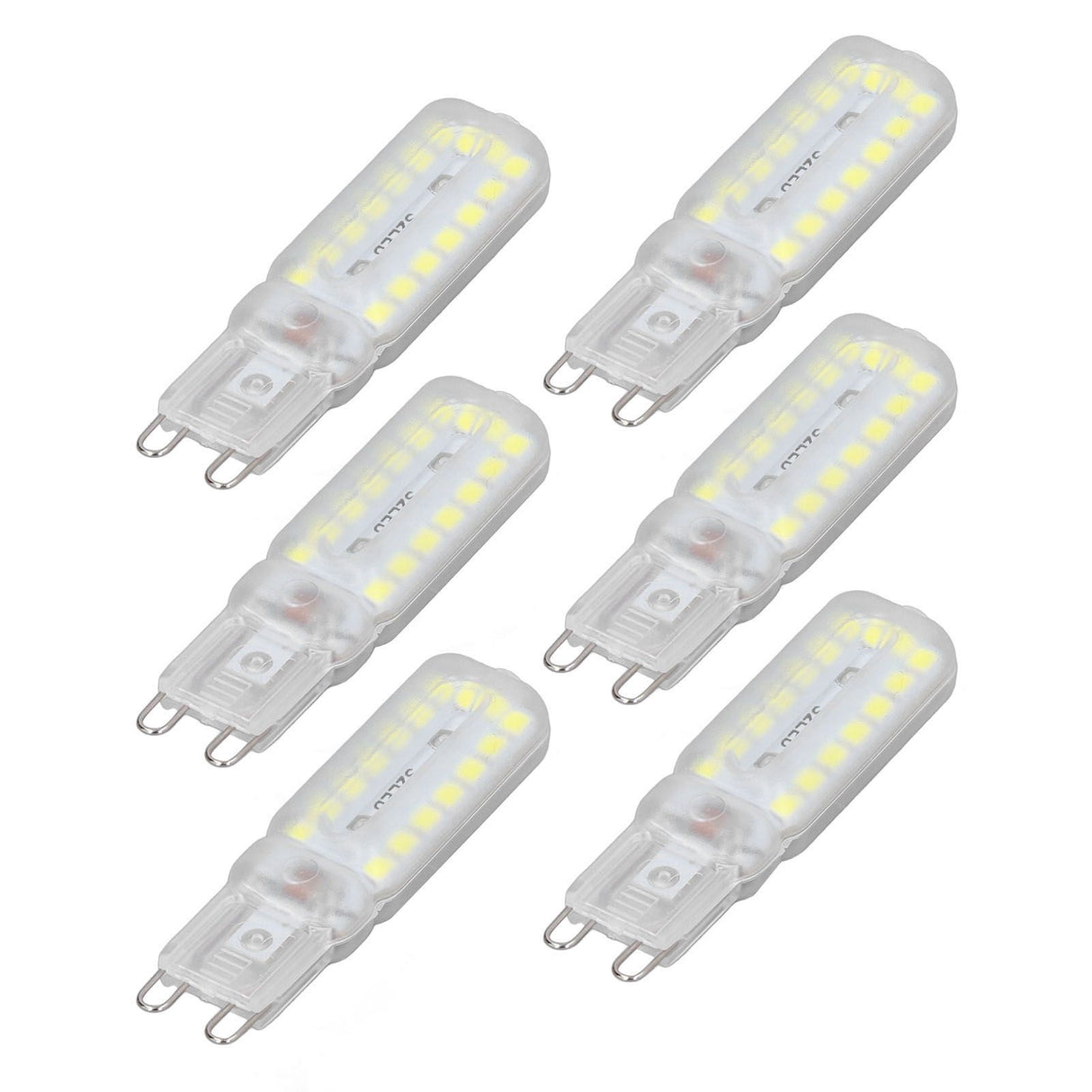 6pcs G9 LED Bulbs 7W Dimmable 360° Illumination Replacement Light Bulb for Wall Desk Cabinet Lamp White Light 220-240V