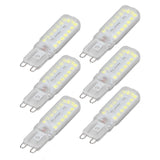 6pcs G9 LED Bulbs 7W Dimmable 360° Illumination Replacement Light Bulb for Wall Desk Cabinet Lamp White Light 220-240V