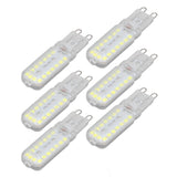 6pcs G9 LED Bulbs 7W Dimmable 360° Illumination Replacement Light Bulb for Wall Desk Cabinet Lamp White Light 220-240V