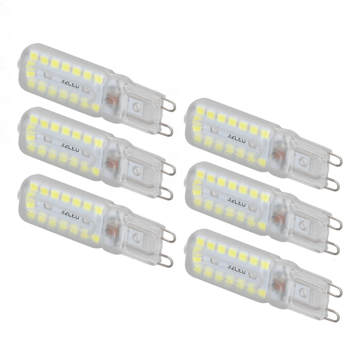 6pcs G9 LED Bulbs 7W Dimmable 360° Illumination Replacement Light Bulb for Wall Desk Cabinet Lamp White Light 220-240V