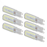 6pcs G9 LED Bulbs 7W Dimmable 360° Illumination Replacement Light Bulb for Wall Desk Cabinet Lamp White Light 220-240V