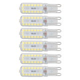 6pcs G9 LED Bulbs 7W Dimmable 360° Illumination Replacement Light Bulb for Wall Desk Cabinet Lamp Natural White 110-140V - Front View