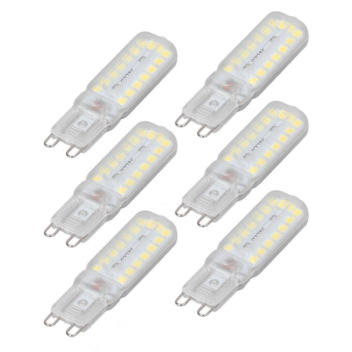 6pcs G9 LED Bulbs 7W Dimmable 360° Illumination Replacement Light Bulb for Wall Desk Cabinet Lamp Natural White 110-140V