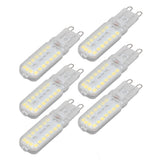6pcs G9 LED Bulbs 7W Dimmable 360° Illumination Replacement Light Bulb for Wall Desk Cabinet Lamp Natural White 110-140V