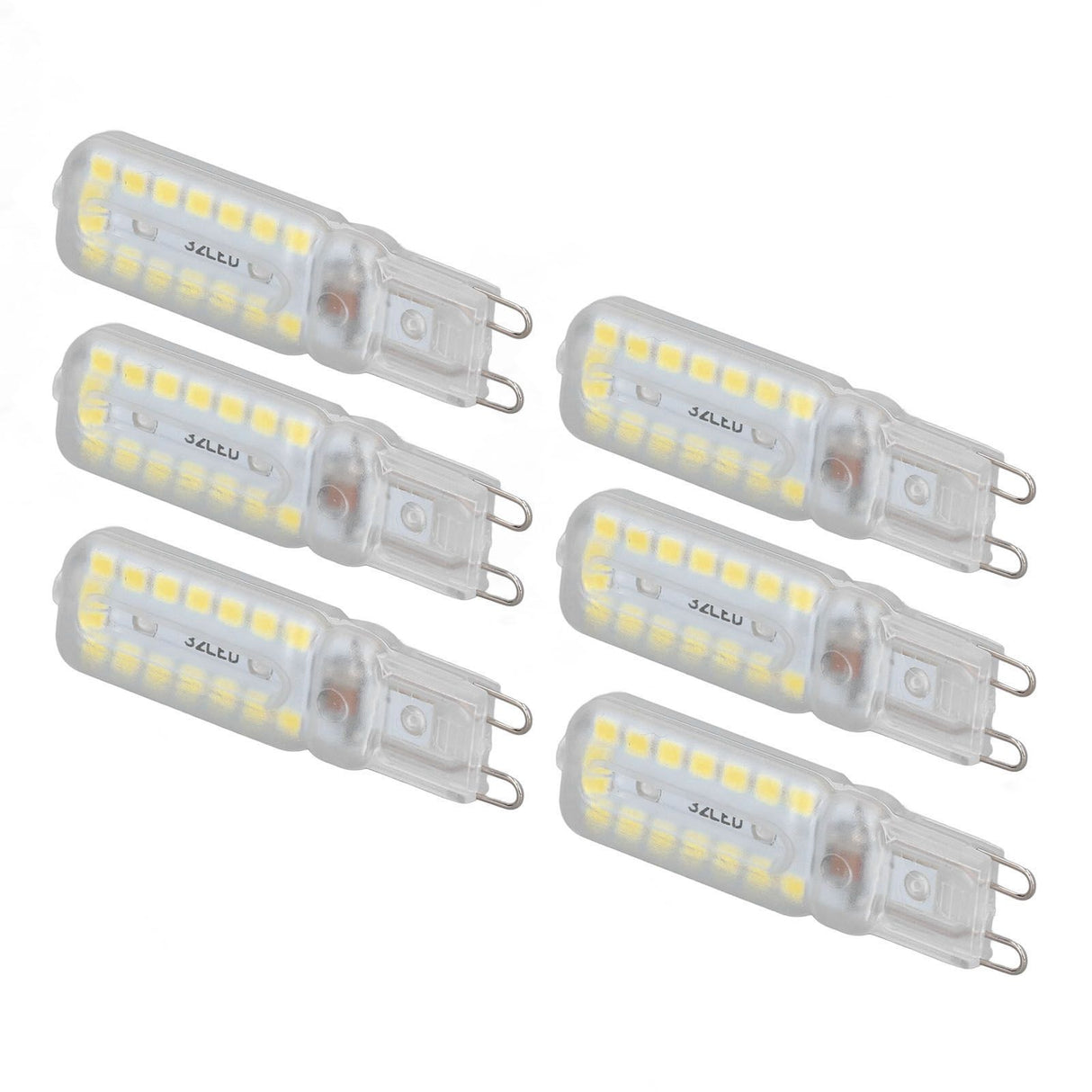 6pcs G9 LED Bulbs 7W Dimmable 360° Illumination Replacement Light Bulb for Wall Desk Cabinet Lamp Natural White 220-240V