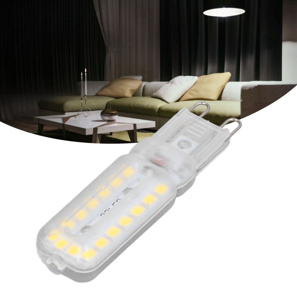 6pcs G9 LED Bulbs 7W Dimmable 360° Illumination Replacement Light Bulb for Wall Desk Cabinet Lamp Natural White 220-240V